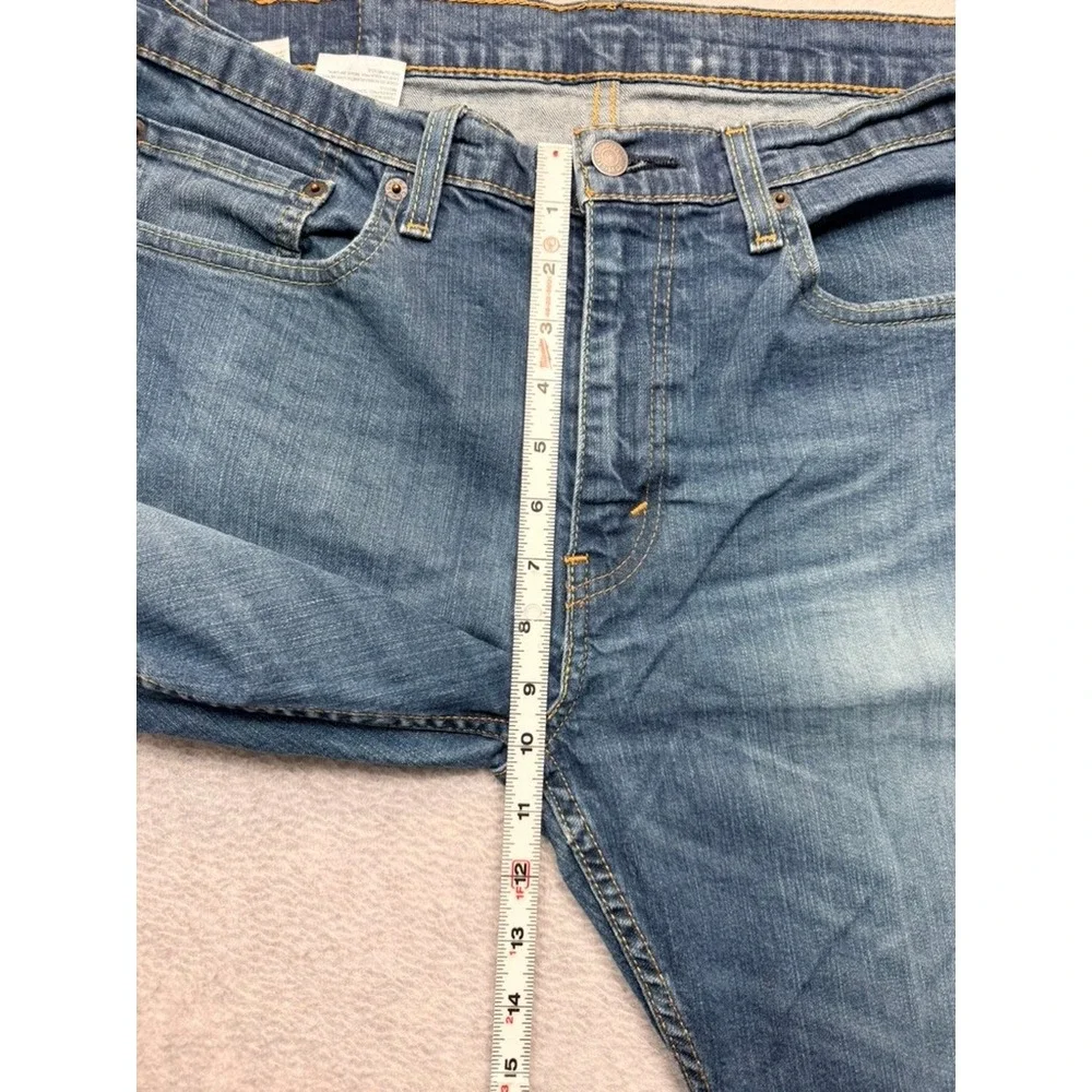 Levis 502 Regular Taper Mens Jeans Blue Medium Wash 34x32 Denim Pants